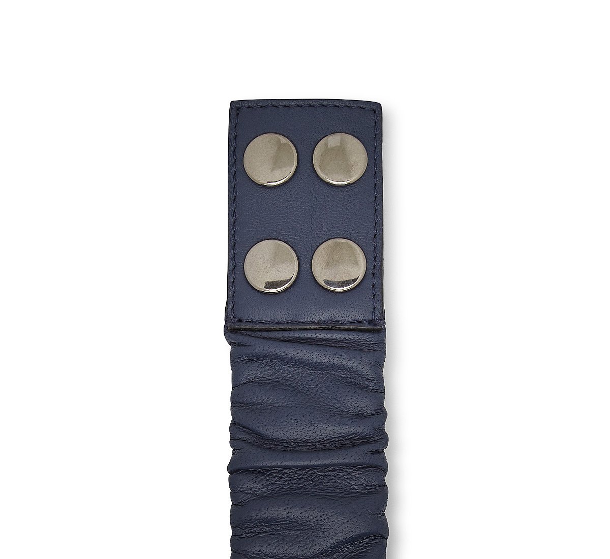 Stretchy nappa leather belt