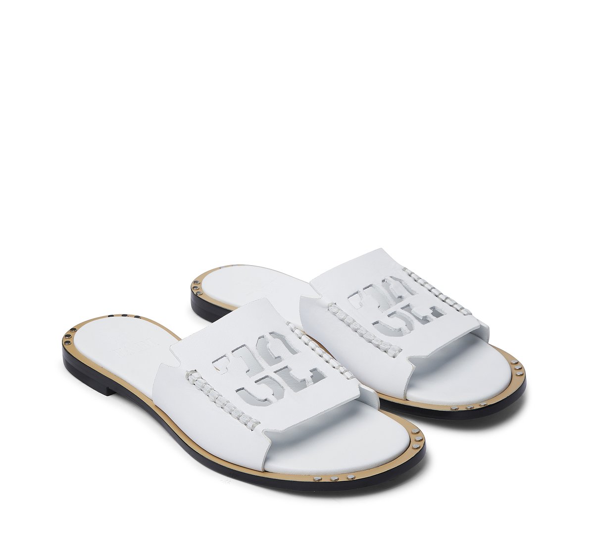 Fabi sandal with cut-out logo