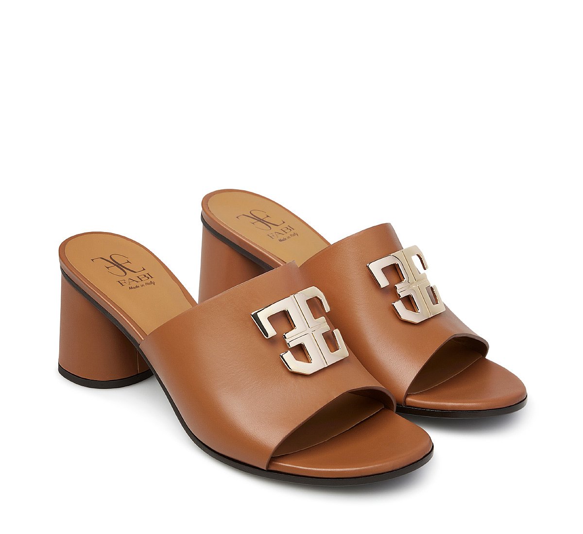 Calfskin open-toe sandal