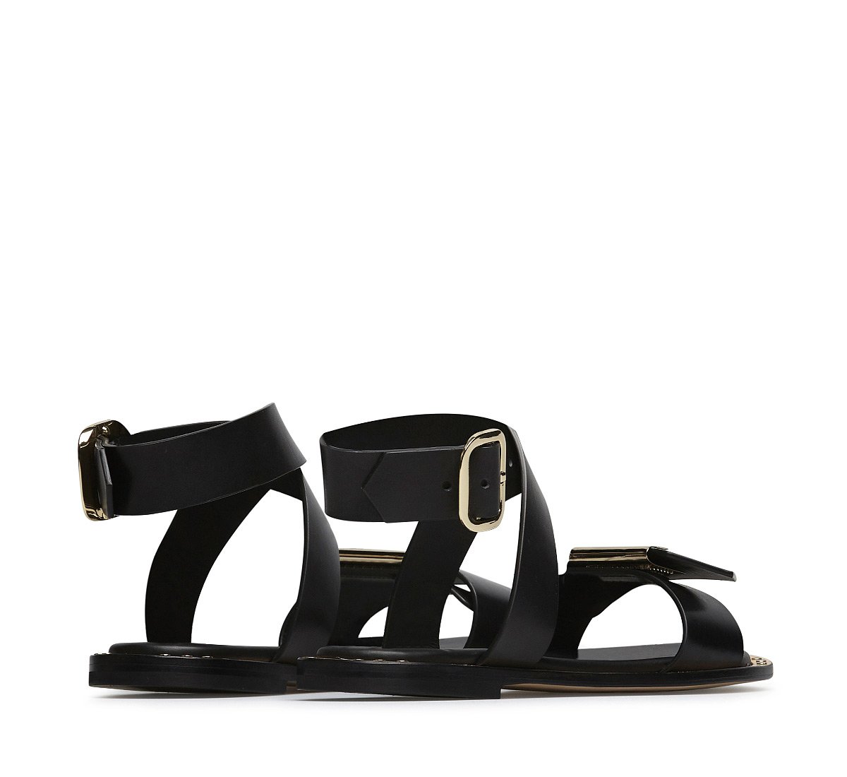 Fabi sandals with crossed ankle straps