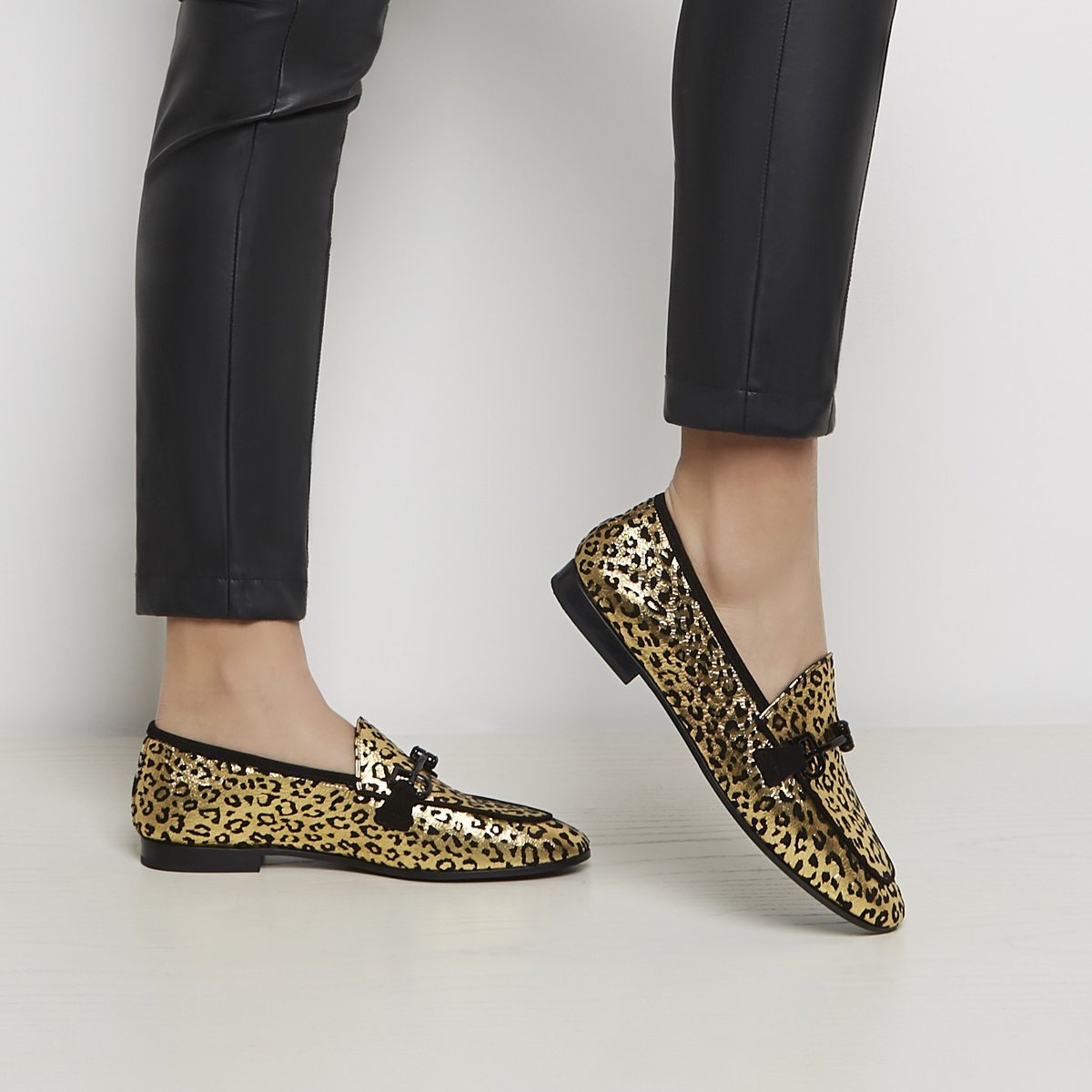 Fabi animal print loafer