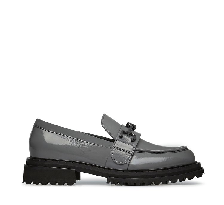 Fabi patent leather loafer