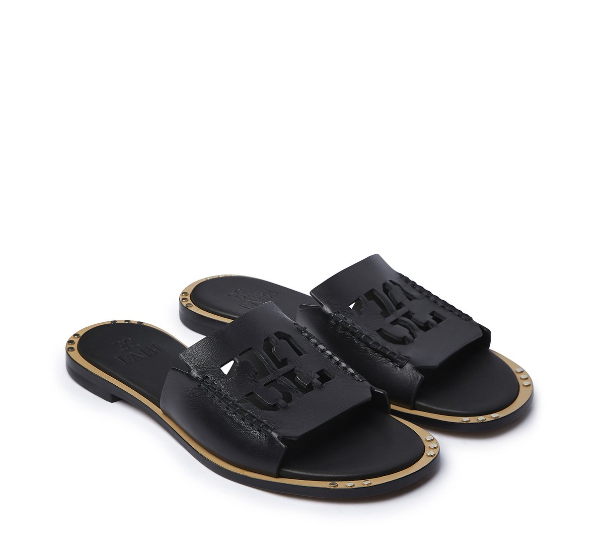 Fabi sandal with cut-out logo