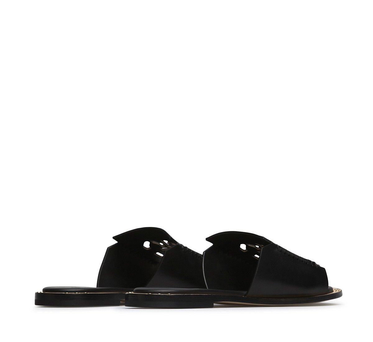 Fabi sandal with cut-out logo